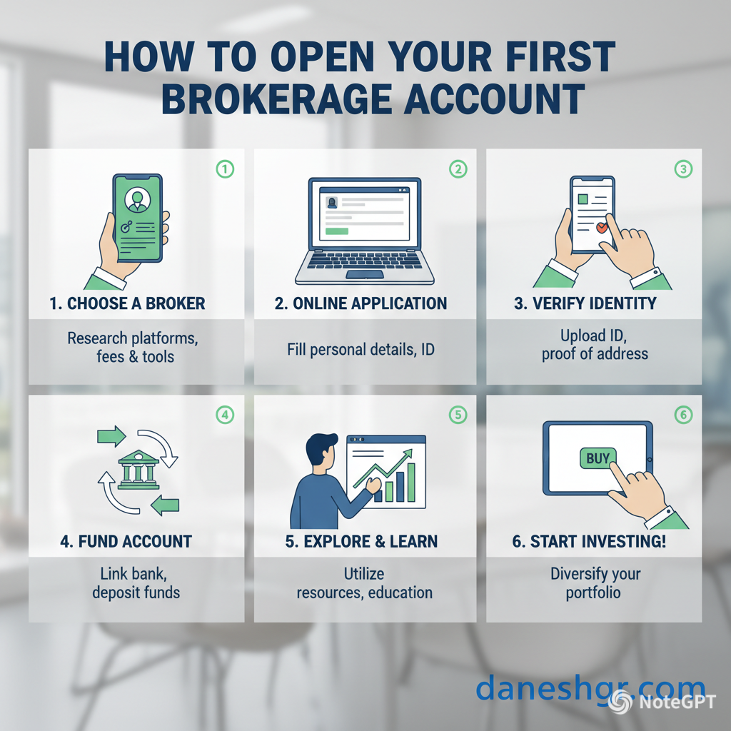 how to open a brokerage account for the first time