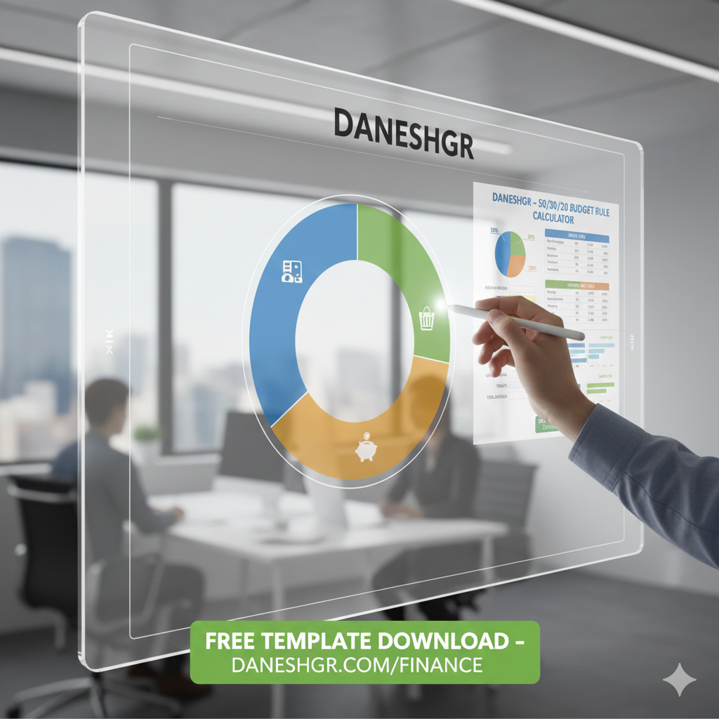 50/30/20 rule calculator excel template free