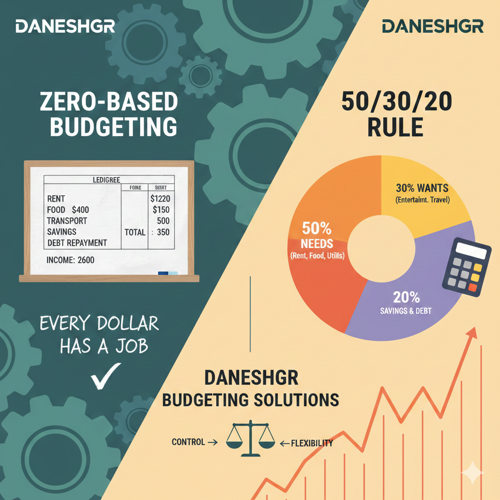 zero-based budgeting vs. 50/30/20 rule