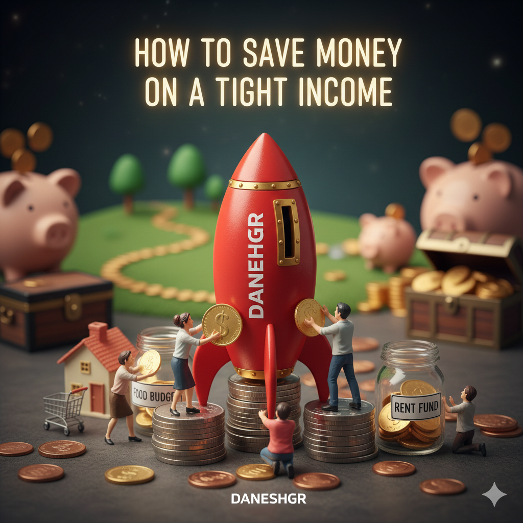 how to save money on a tight income