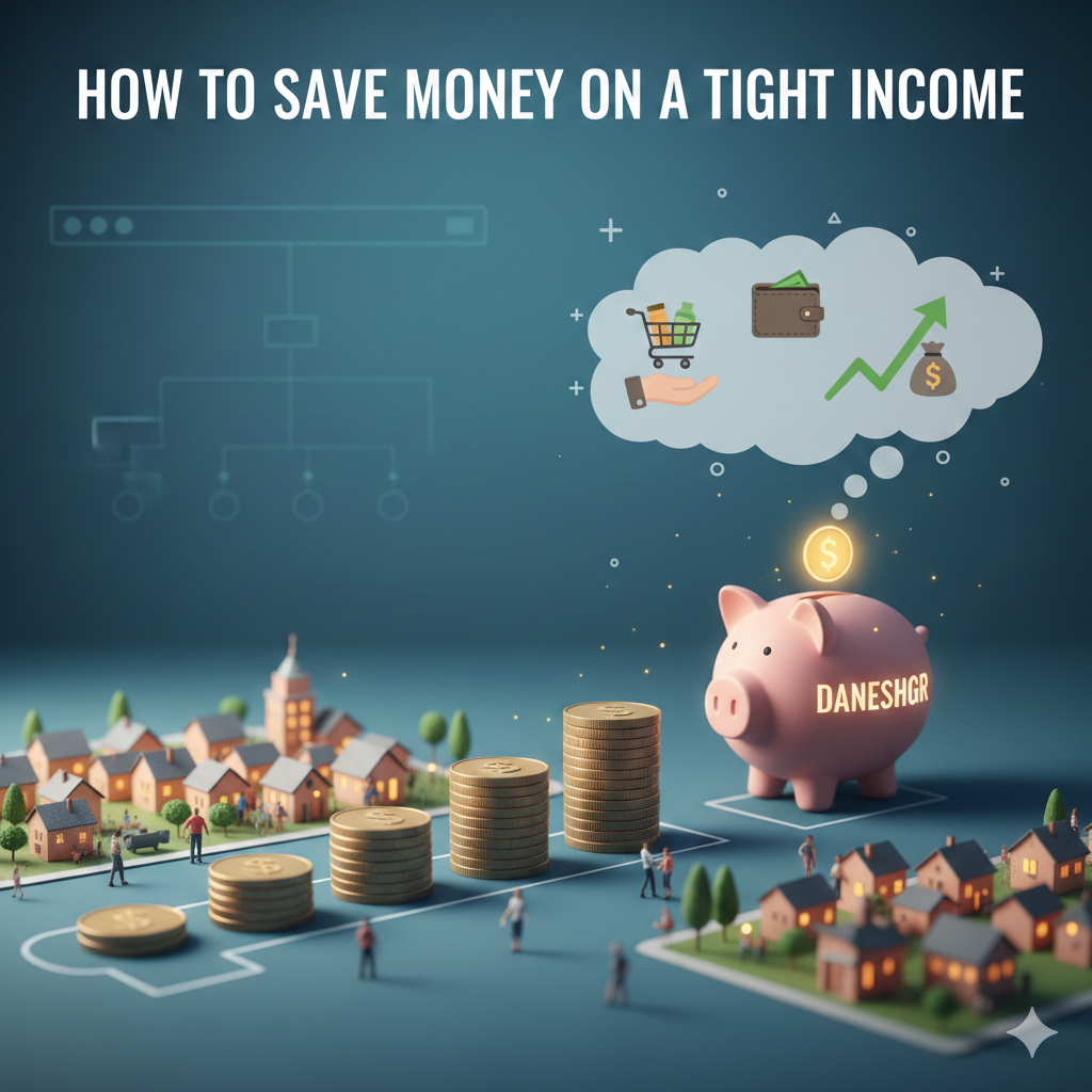 how to save money on a tight income