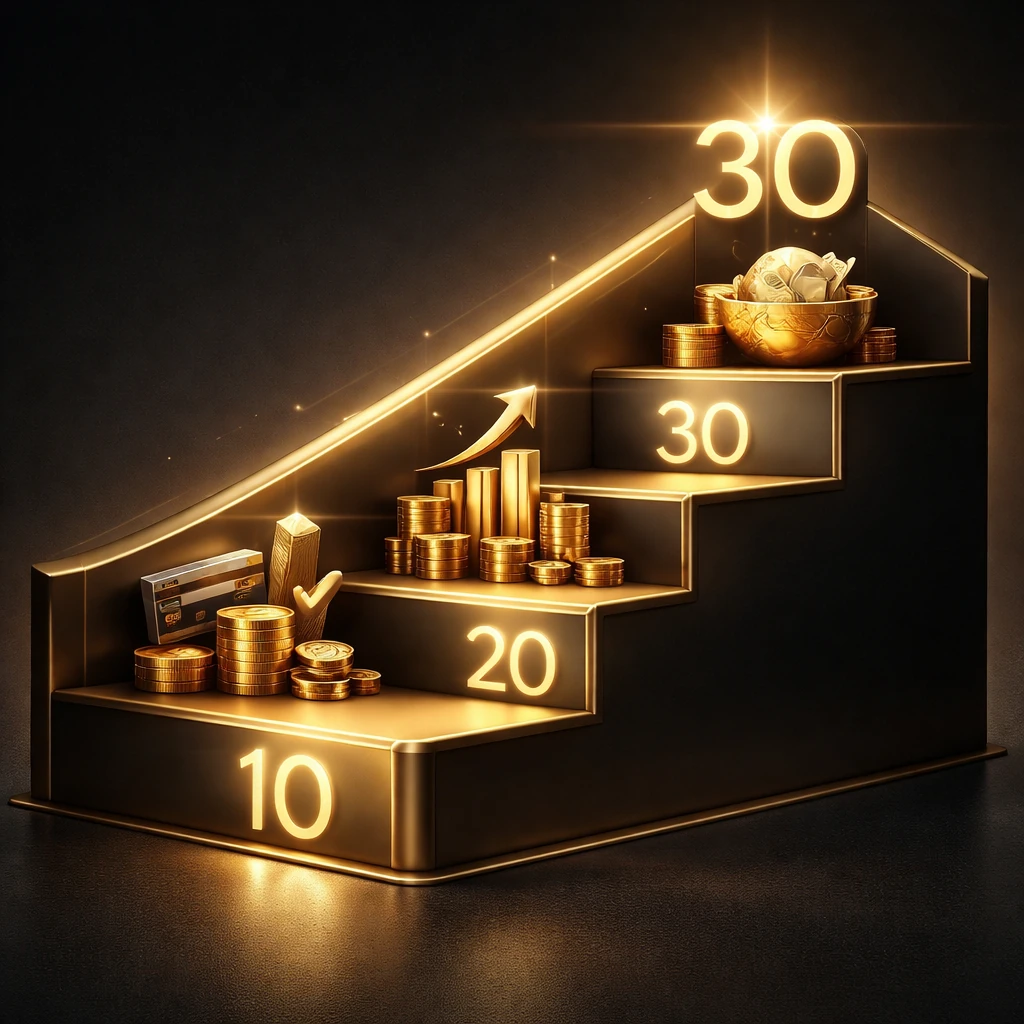 financial milestones you should hit by age 25, 30, 40