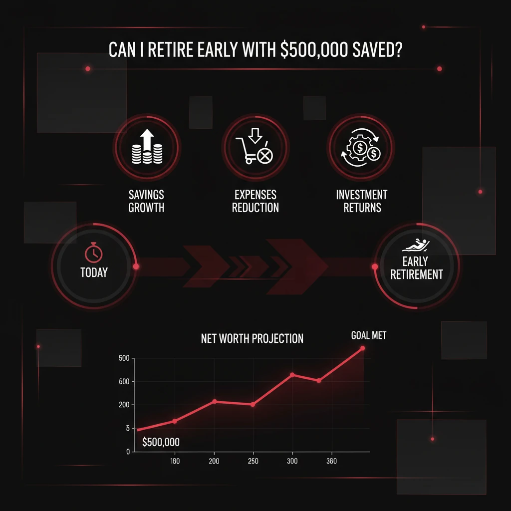 can I retire early with $500,000 saved?