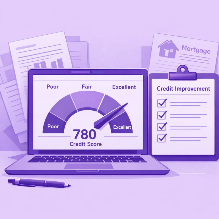 how to improve credit score before applying for a mortgage