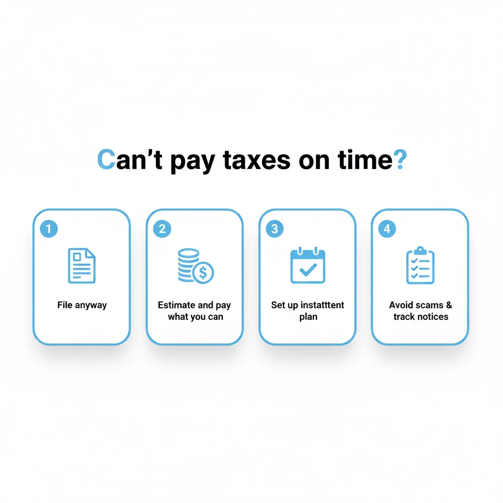what to do if you can't pay your taxes on time
