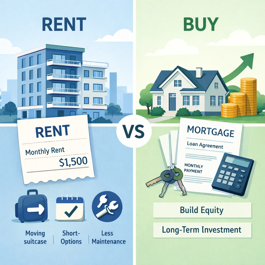 is it better to rent or buy a home right now?
