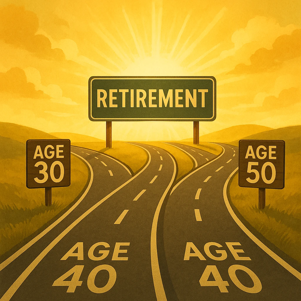 how much to save for retirement by age 30, 40, 50
