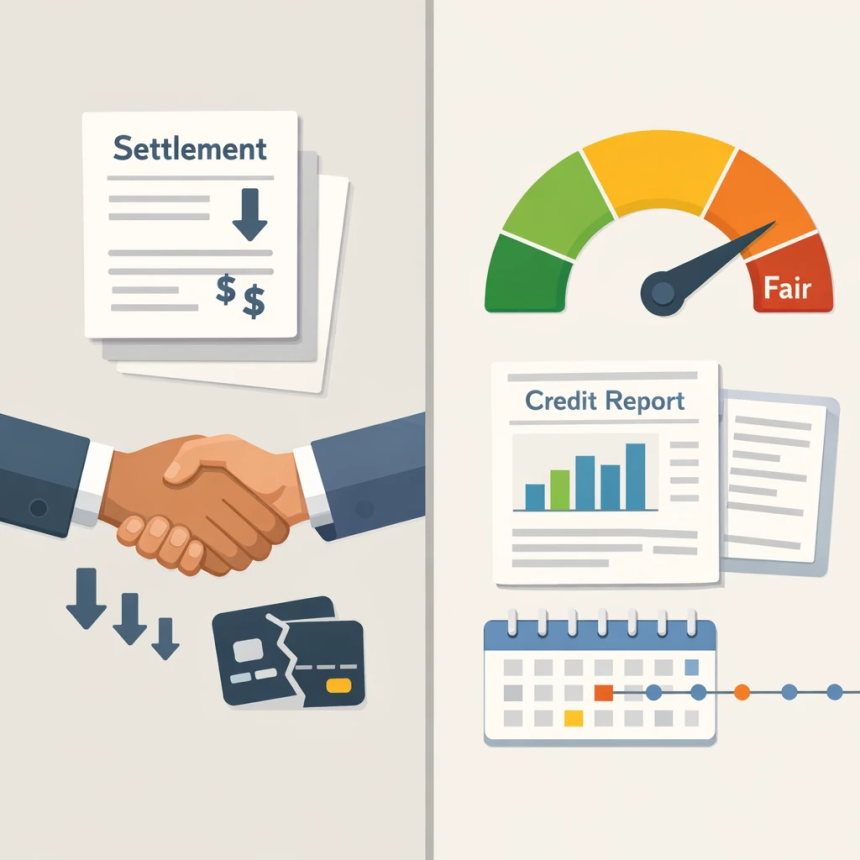 does debt settlement hurt your credit score?