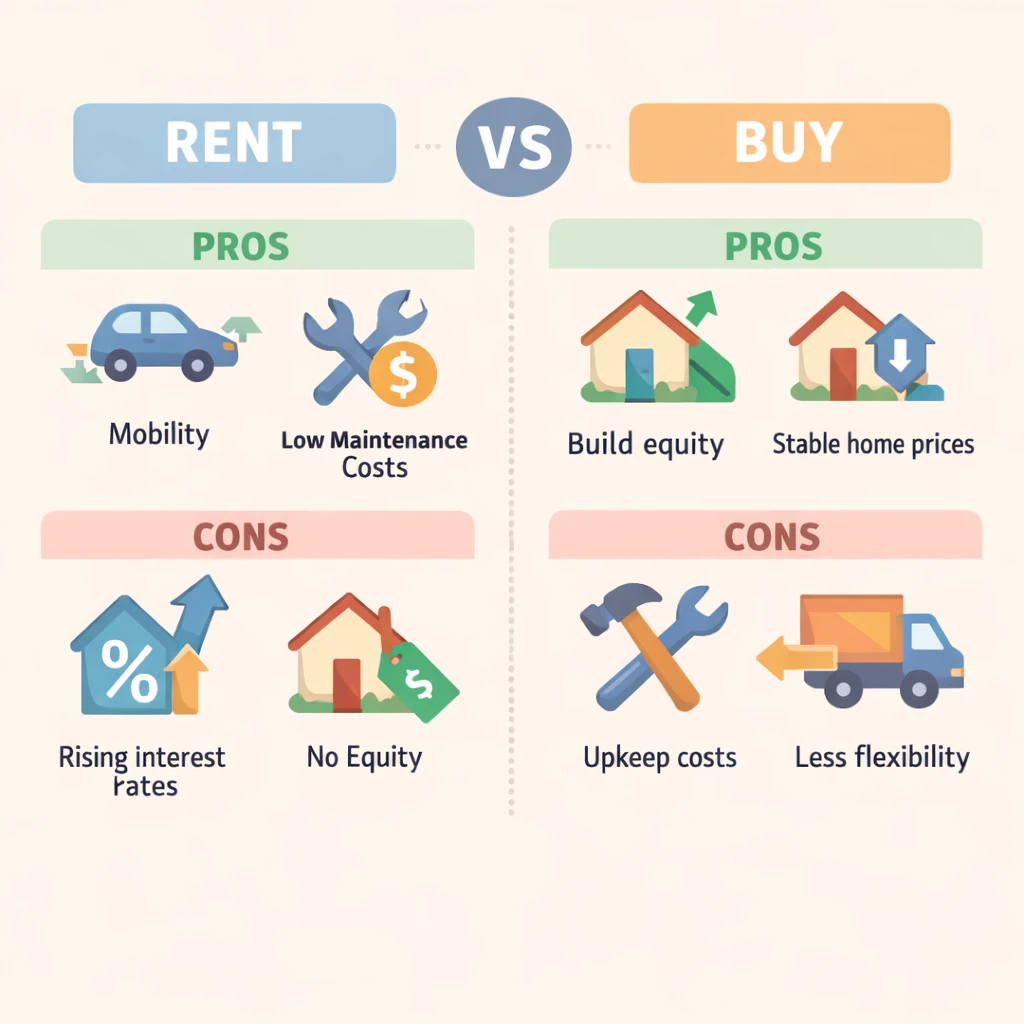 is it better to rent or buy a home right now?
