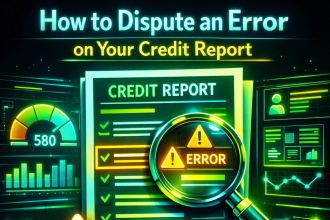 how to dispute an error on your credit report