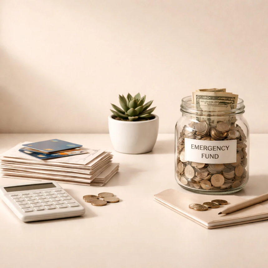 should I pay off debt or save for an emergency fund first?