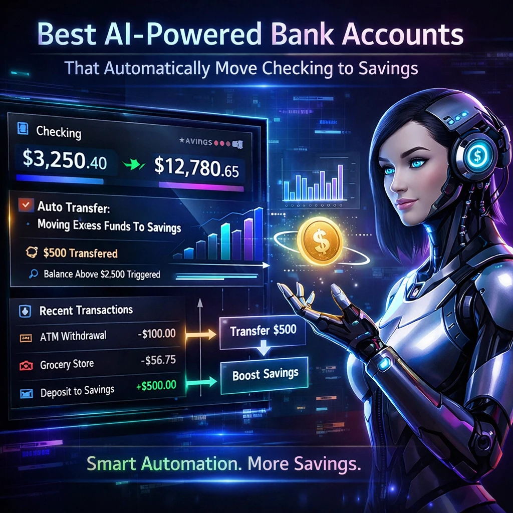 Best AI-powered bank accounts that automatically move checking to savings