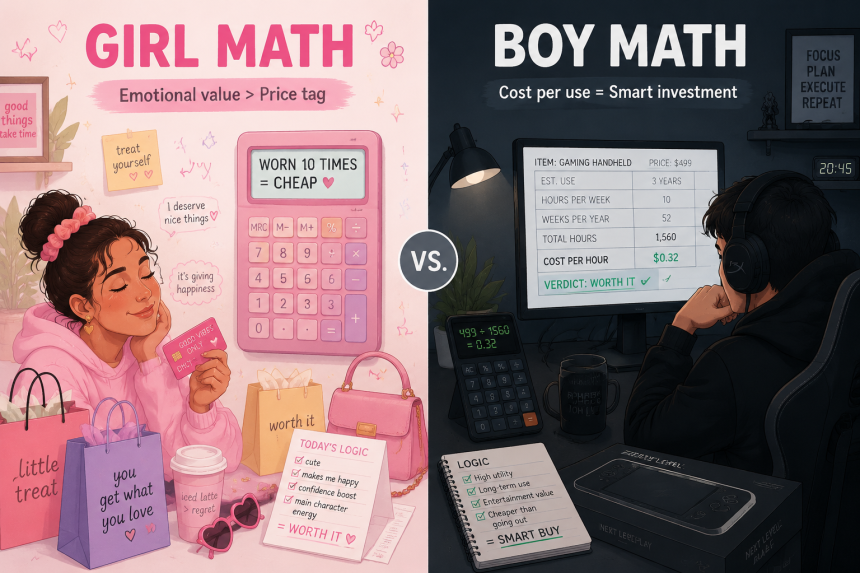 "Girl Math" vs. "Boy Math": The Psychology of Justifying Purchases