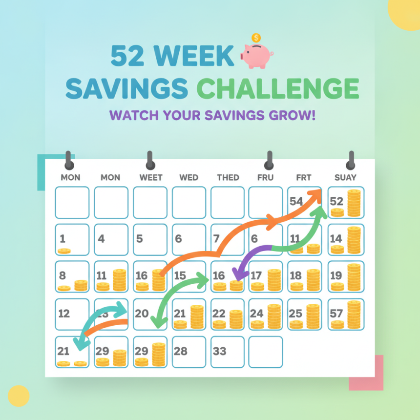 52 Week Savings Challenge Rules