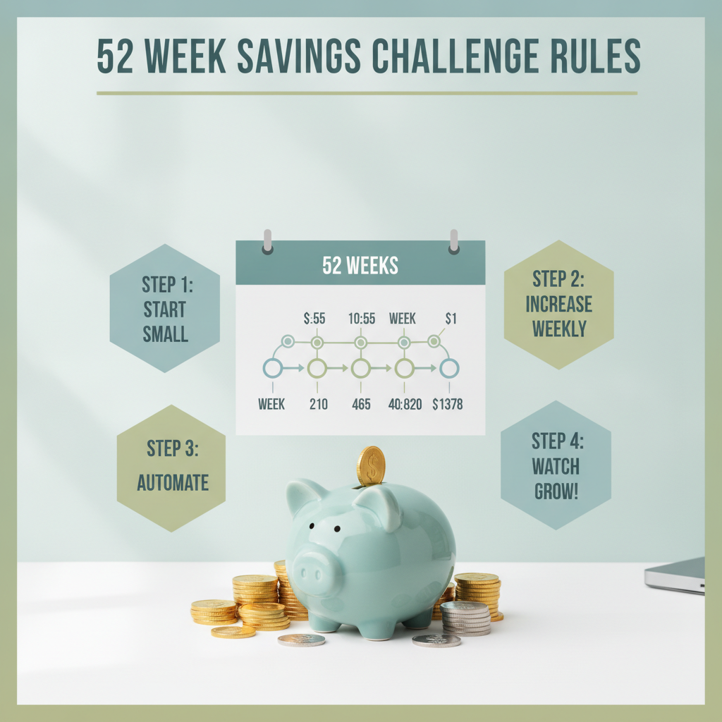 52 Week Savings Challenge Rules